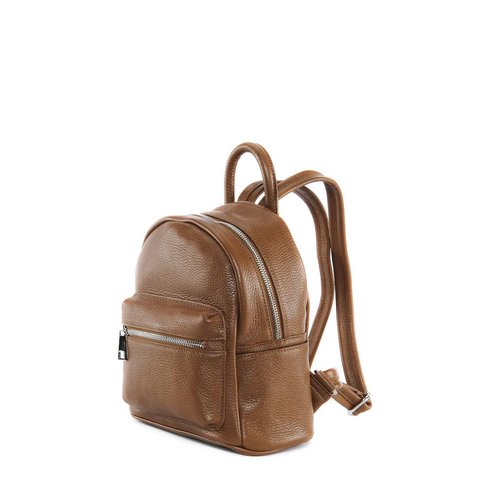 Sac à dos en cuir grainé LITTLE KYOTO Camel foncé - Image 2
