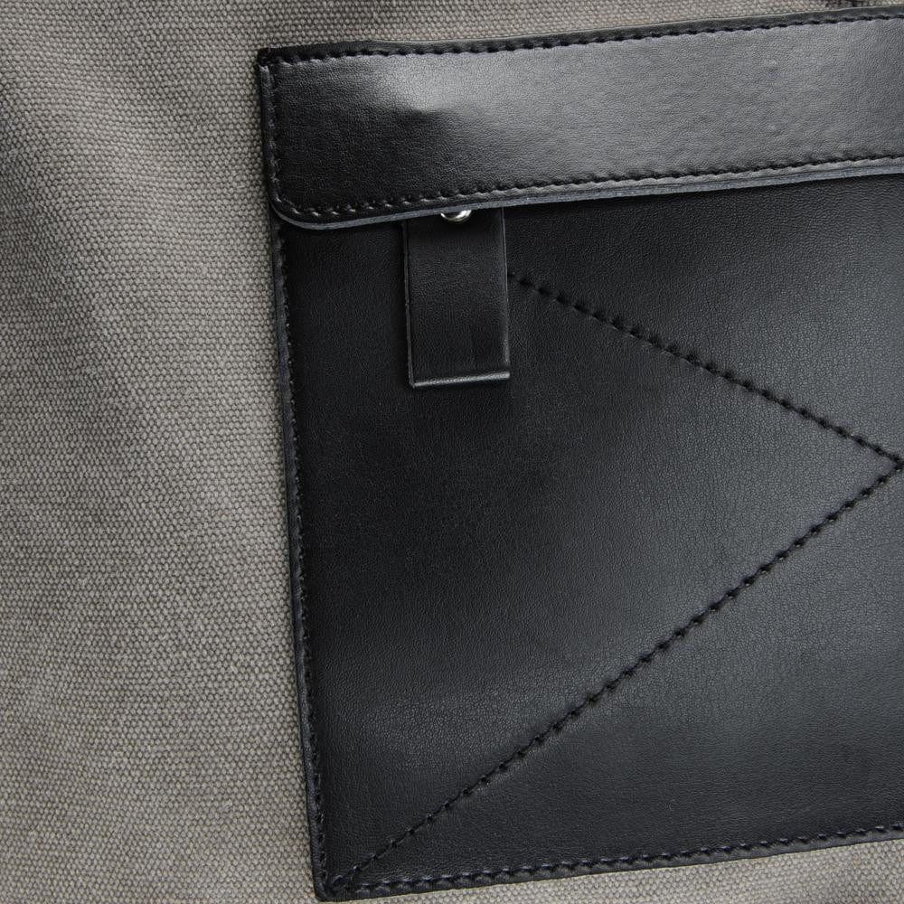 Sac à dos en toile et cuir LANAI Taupe - Image 4