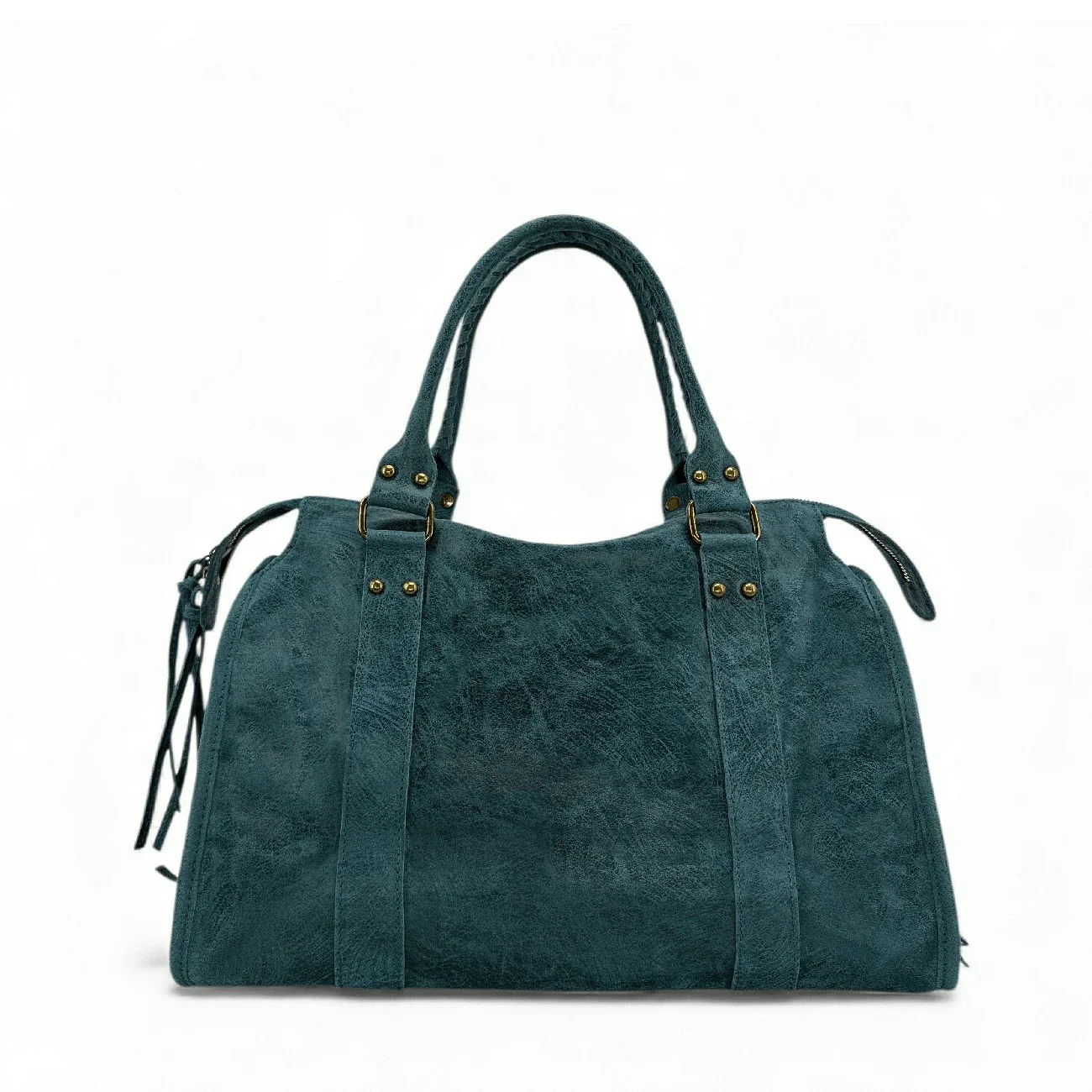 Sac à main en cuir brossé SANDSTORM Bleu Teal - Image 3
