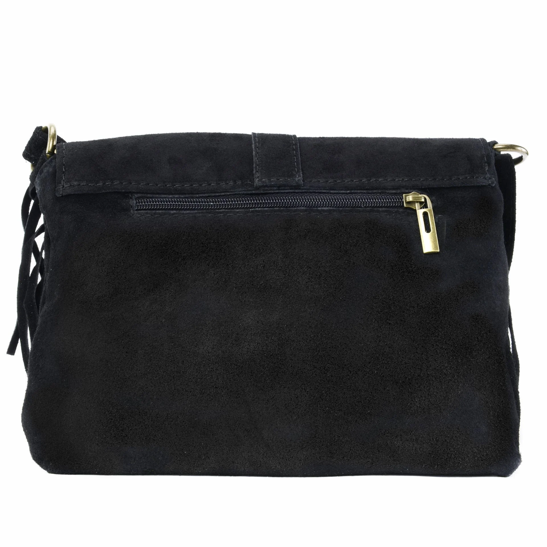 Sac à main en daim PARAISO Noir - Image 2