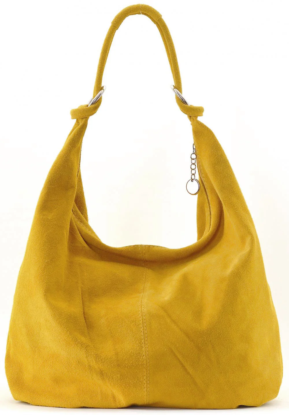 Sac à main en daim LOVE Jaune Moutarde - Image 2