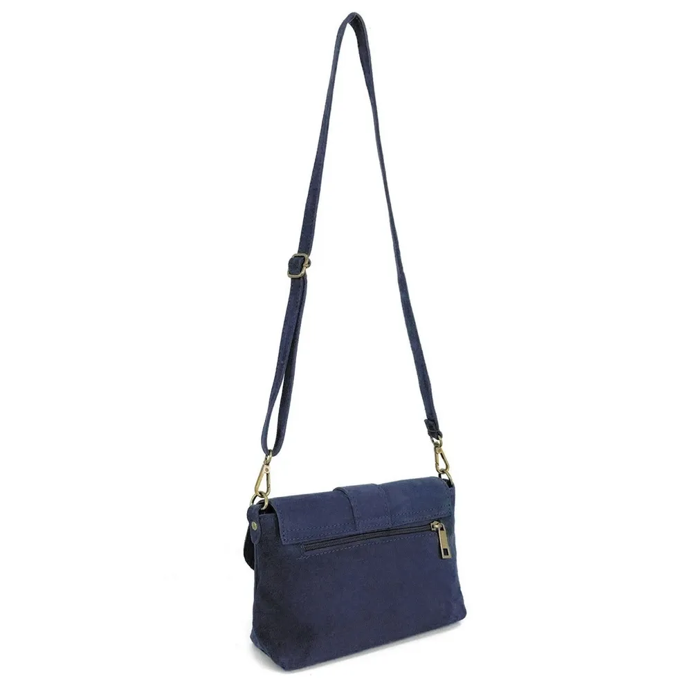 Sac à main en daim VERONE SUEDE Bleu profond - Image 4