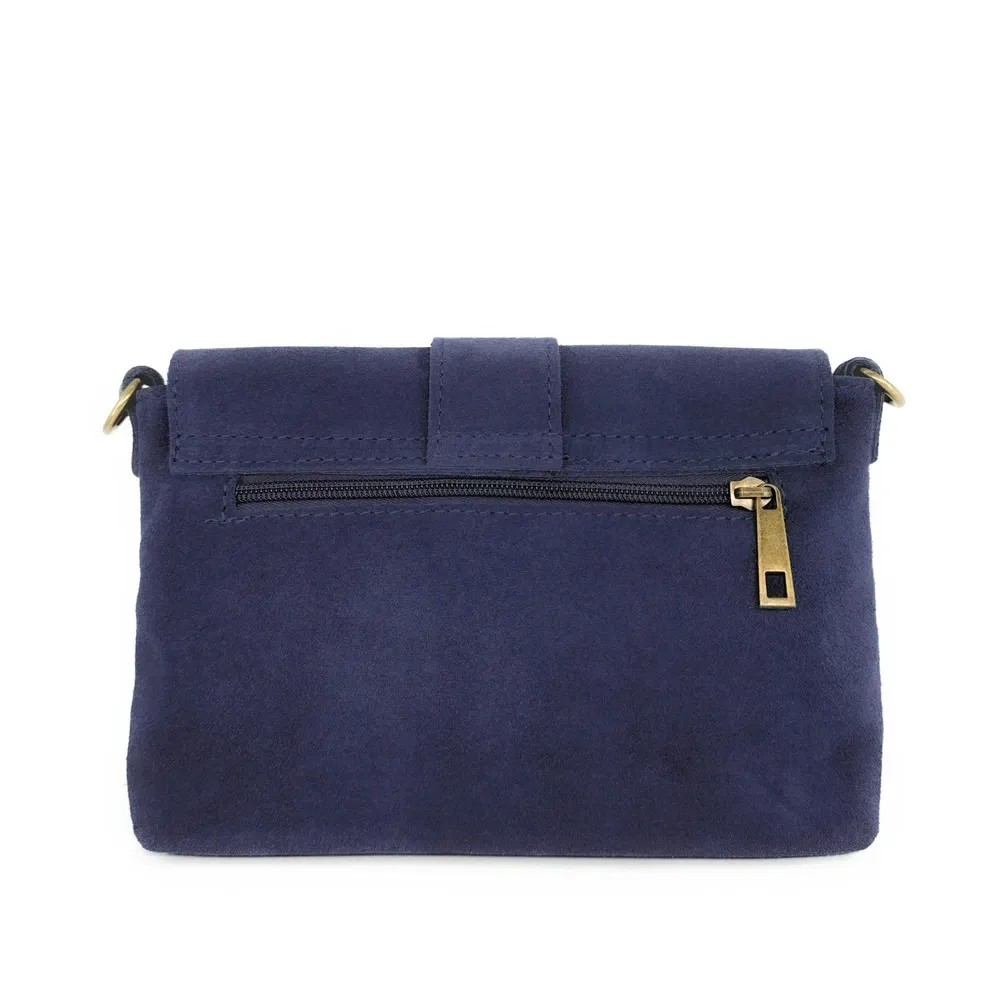 Sac à main en daim VERONE SUEDE Bleu profond - Image 5