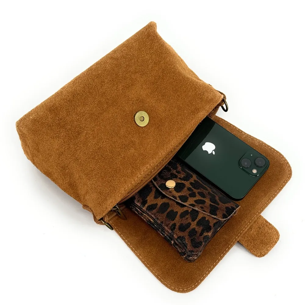 Sac à main en daim VERONE SUEDE Camel - Image 3