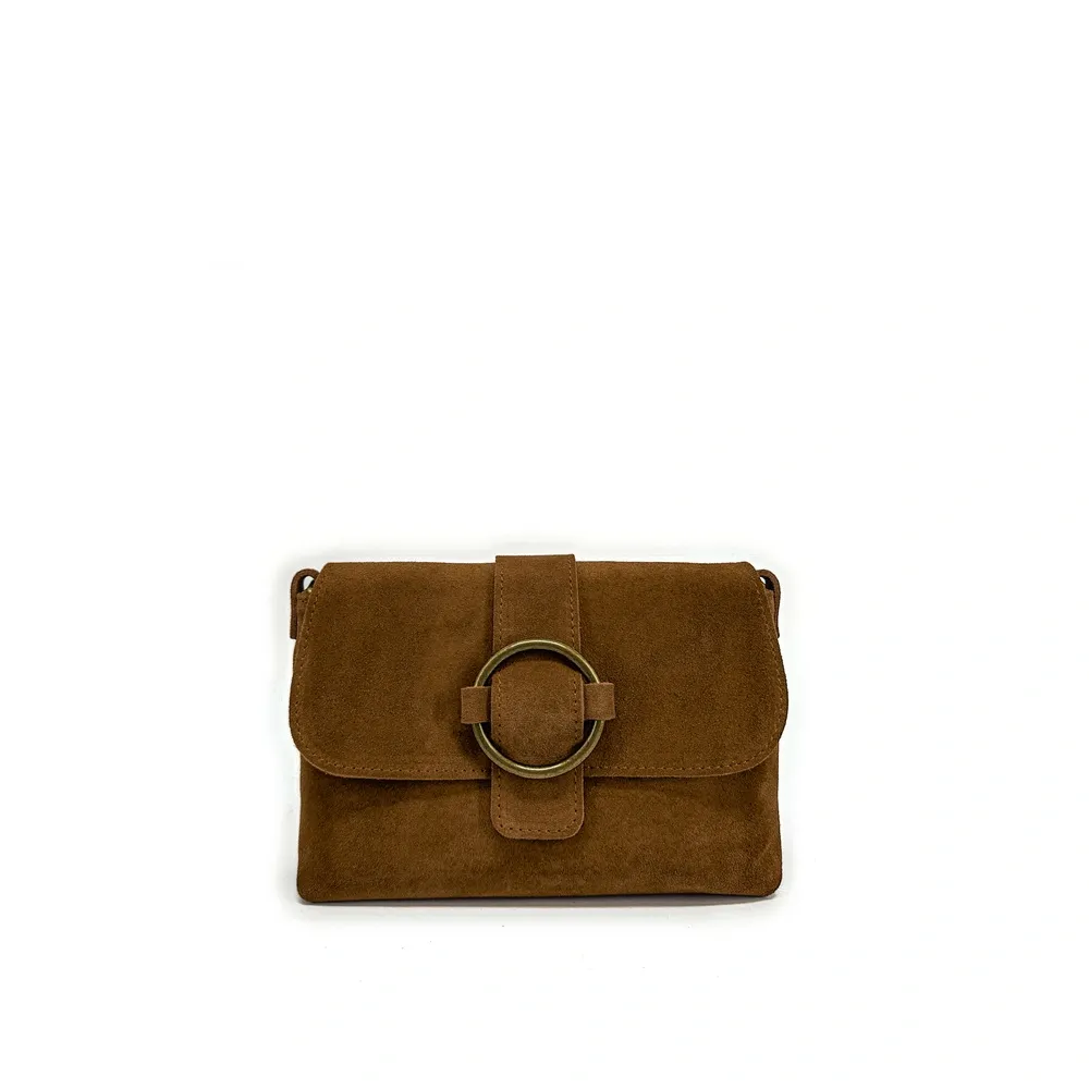 Sac à main en daim VERONE SUEDE Cannelle