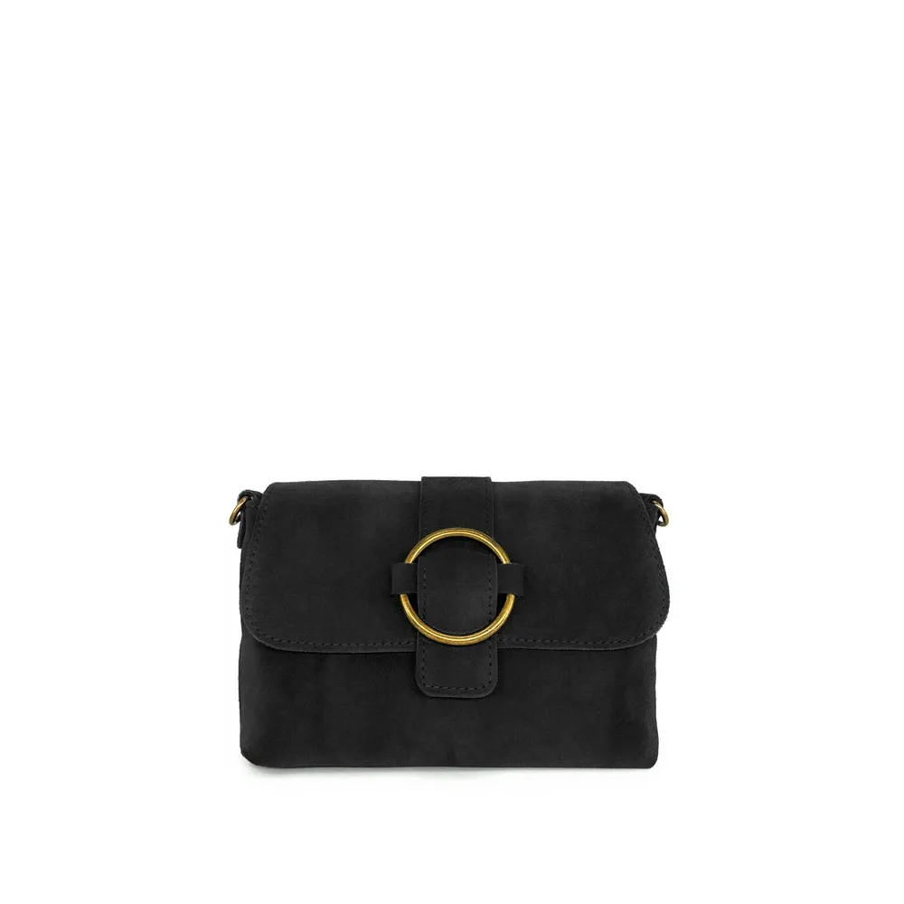 Sac à main en daim VERONE SUEDE Noir