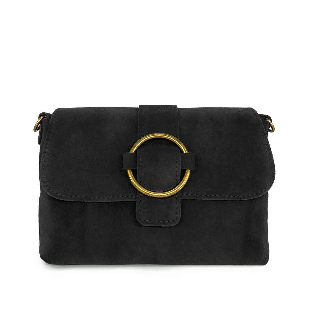 Sac à main en daim VERONE SUEDE Noir - Image 5
