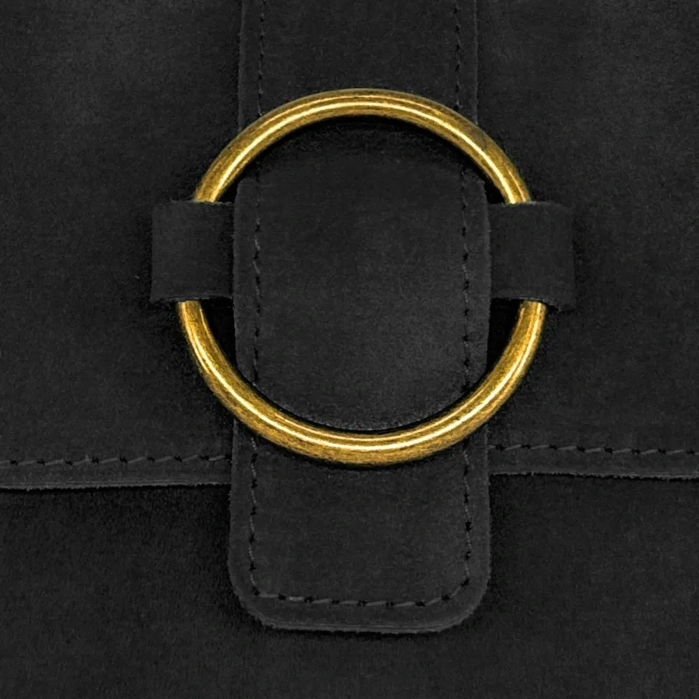 Sac à main en daim VERONE SUEDE Noir - Image 8