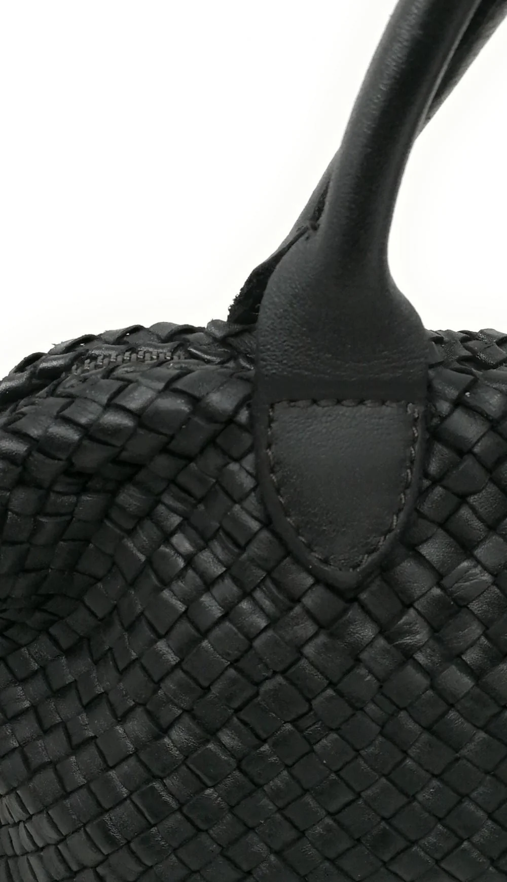 Sac à main en cuir vintage MISS ROSE Noir - Image 5