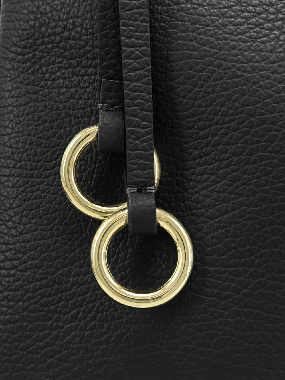 Sac à main en cuir grainé CHELSEA Noir - Image 6