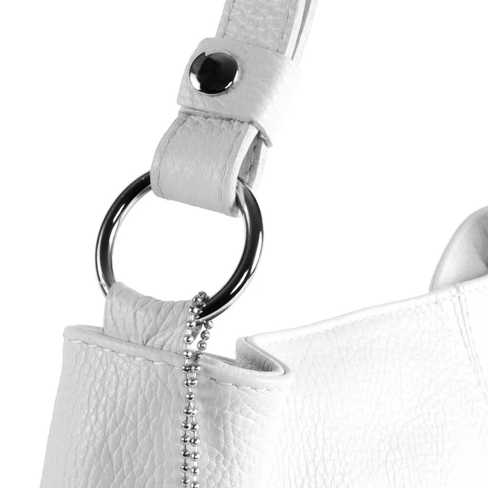Sac à main en cuir grainé KUTA Blanc - Image 4