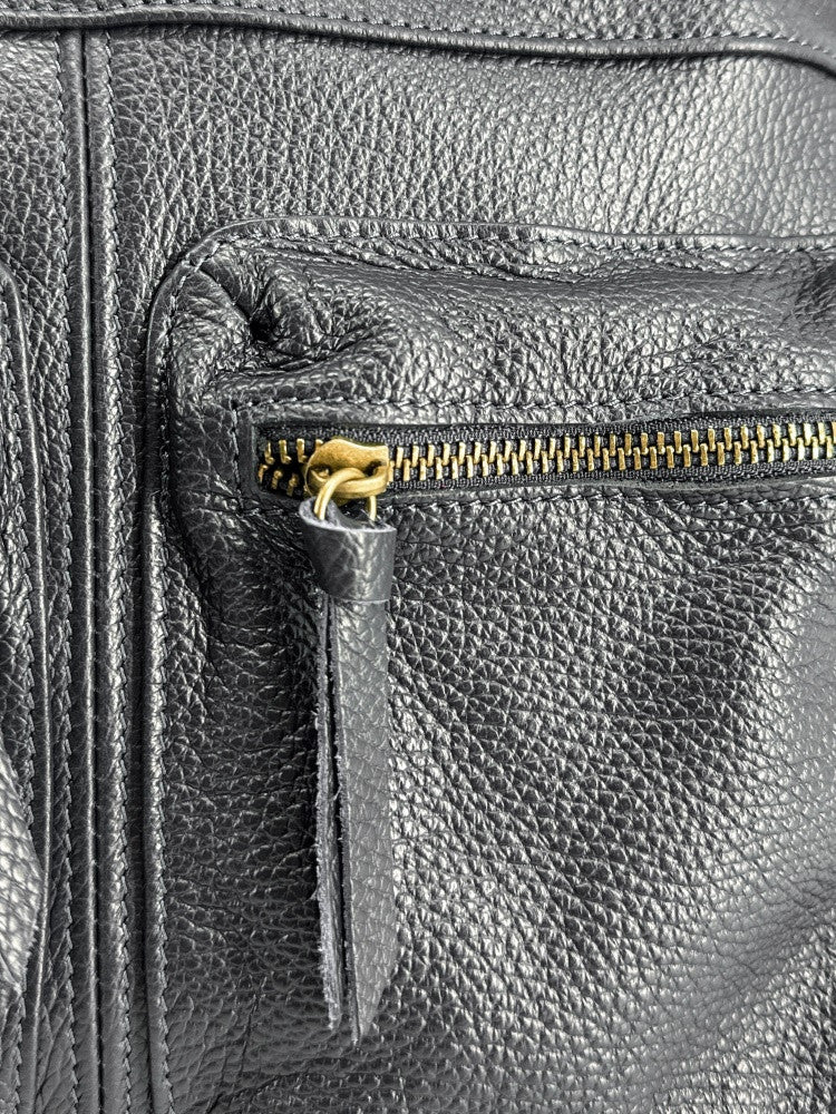 Sac à main en cuir grainé MOSCOU Noir - Image 6