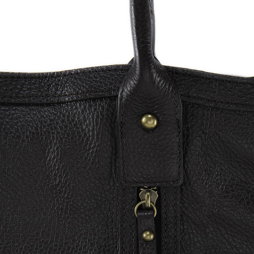 Sac à main en cuir grainé RANGOON Chocolat - Image 5