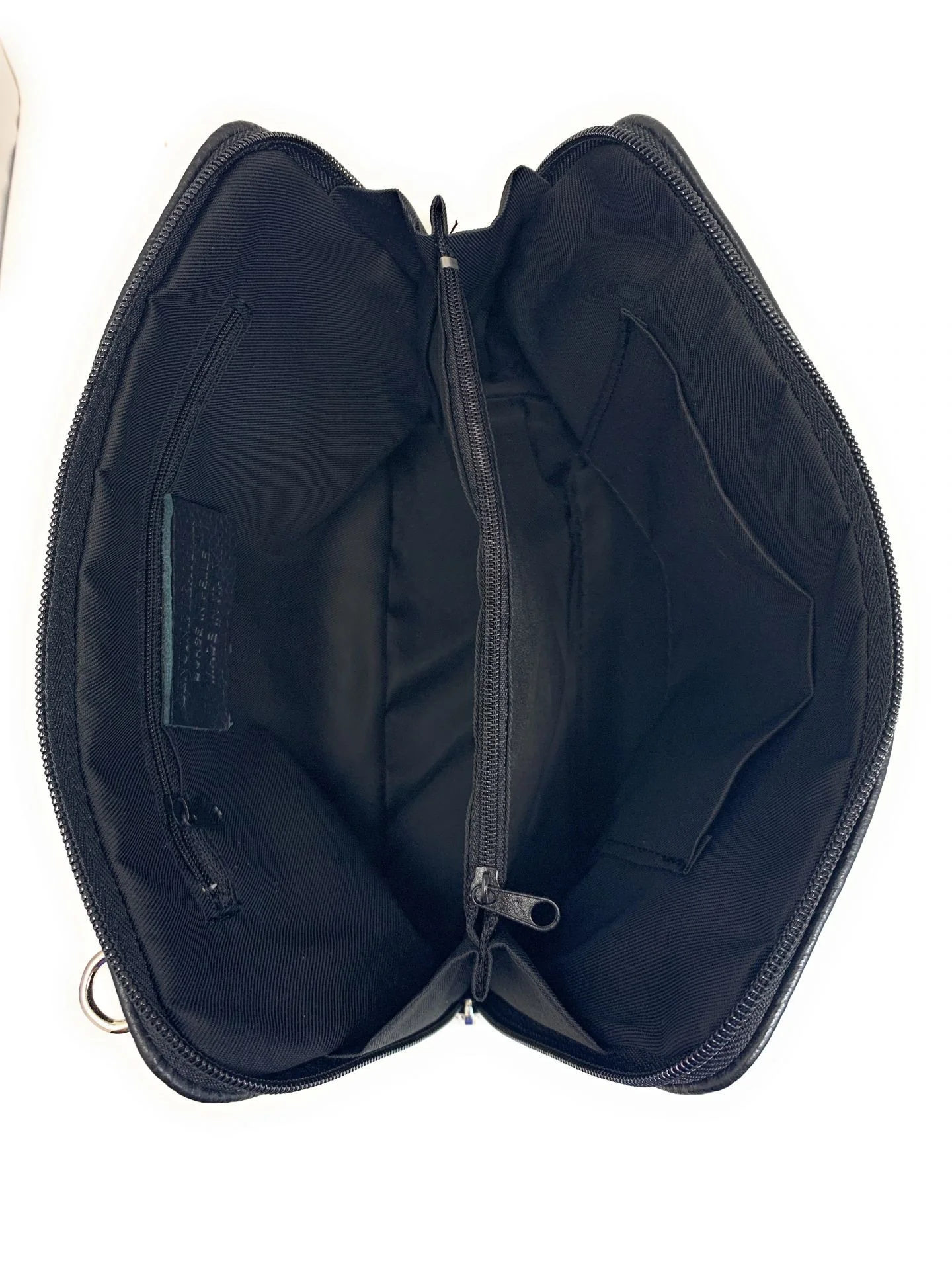 Sac à main en cuir italien grainé MAMMA MIA Noir - Image 5