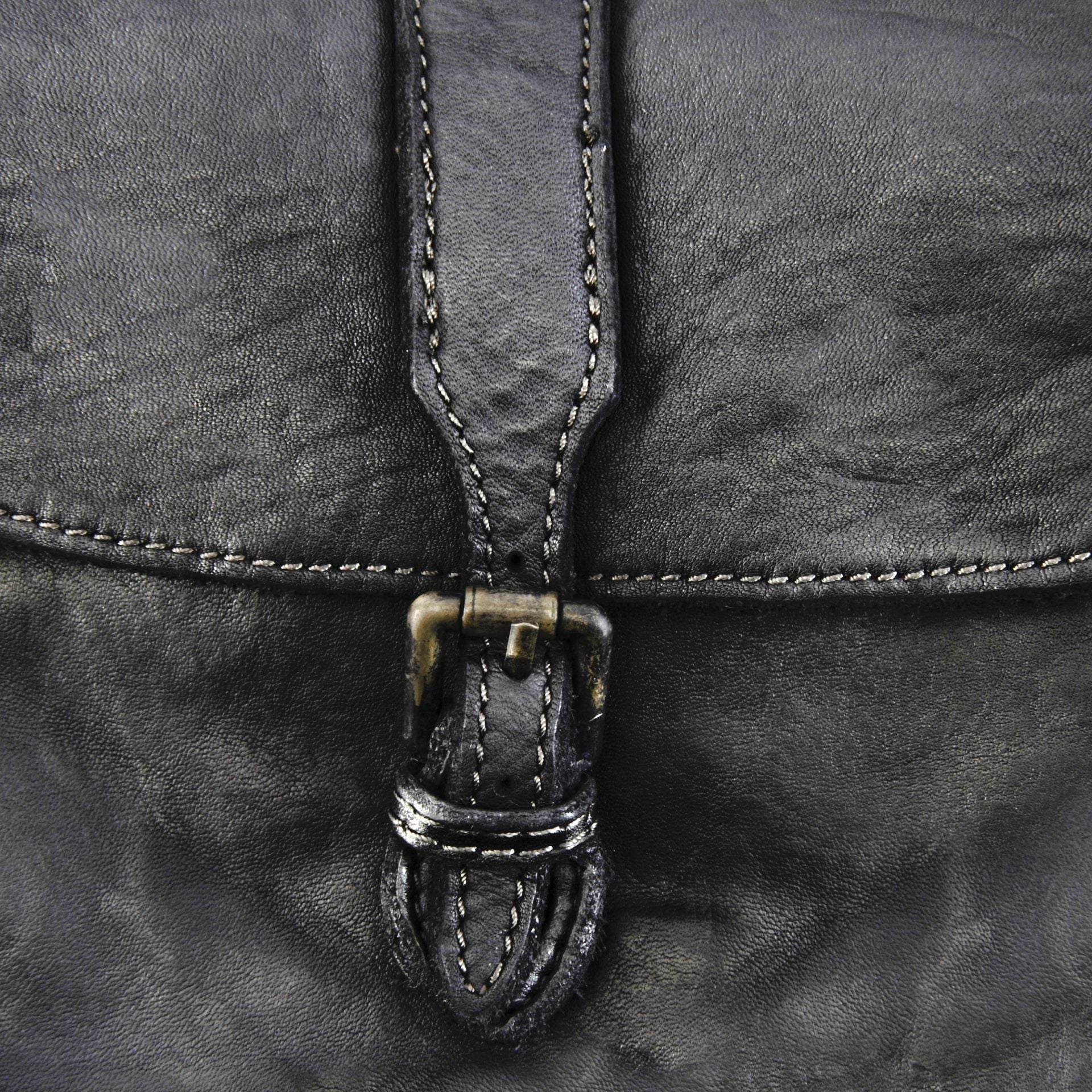 Sac besace en cuir vintage VALLEY Noir - Image 5