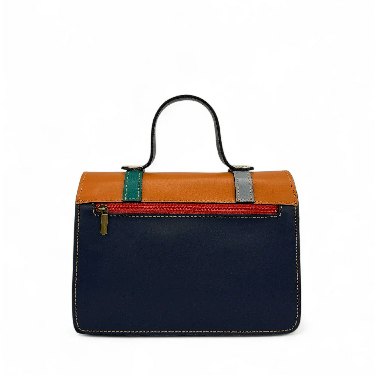 Sac à main en cuir lisse SAND ABSOLU Multicolore 1 - Image 3