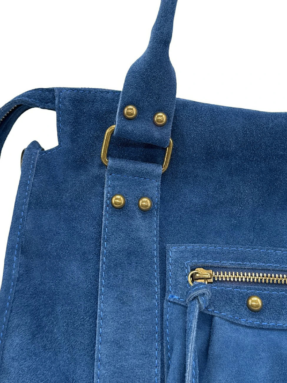 Sac à main en daim STORM SUEDE Bleu cobalt - Image 5