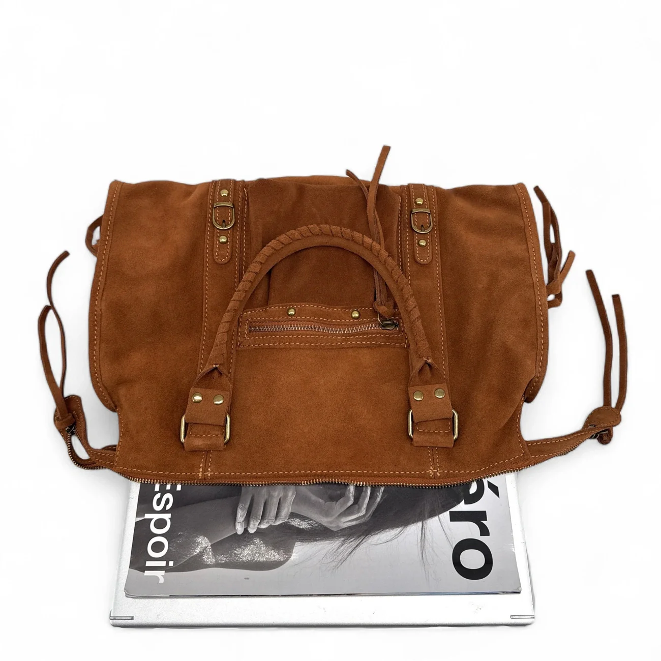 Sac à main en daim STORM SUEDE Cannelle - Image 6