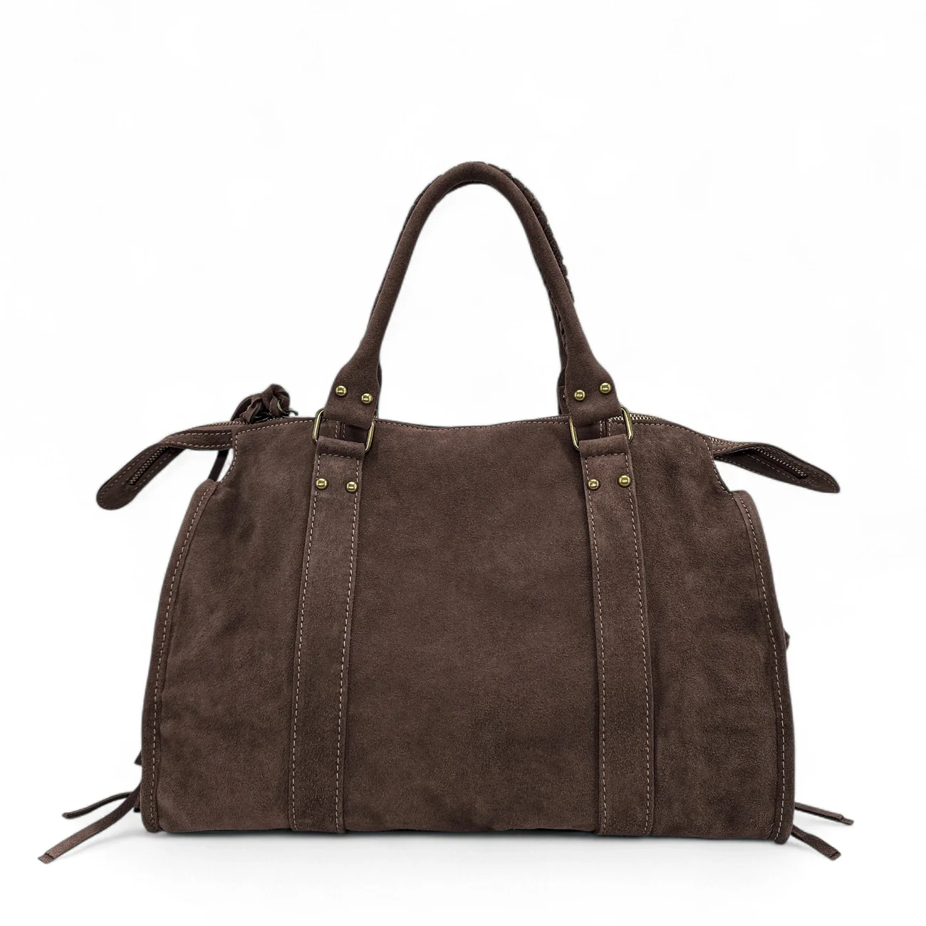 Sac à main en daim STORM SUEDE Chocolat - Image 8