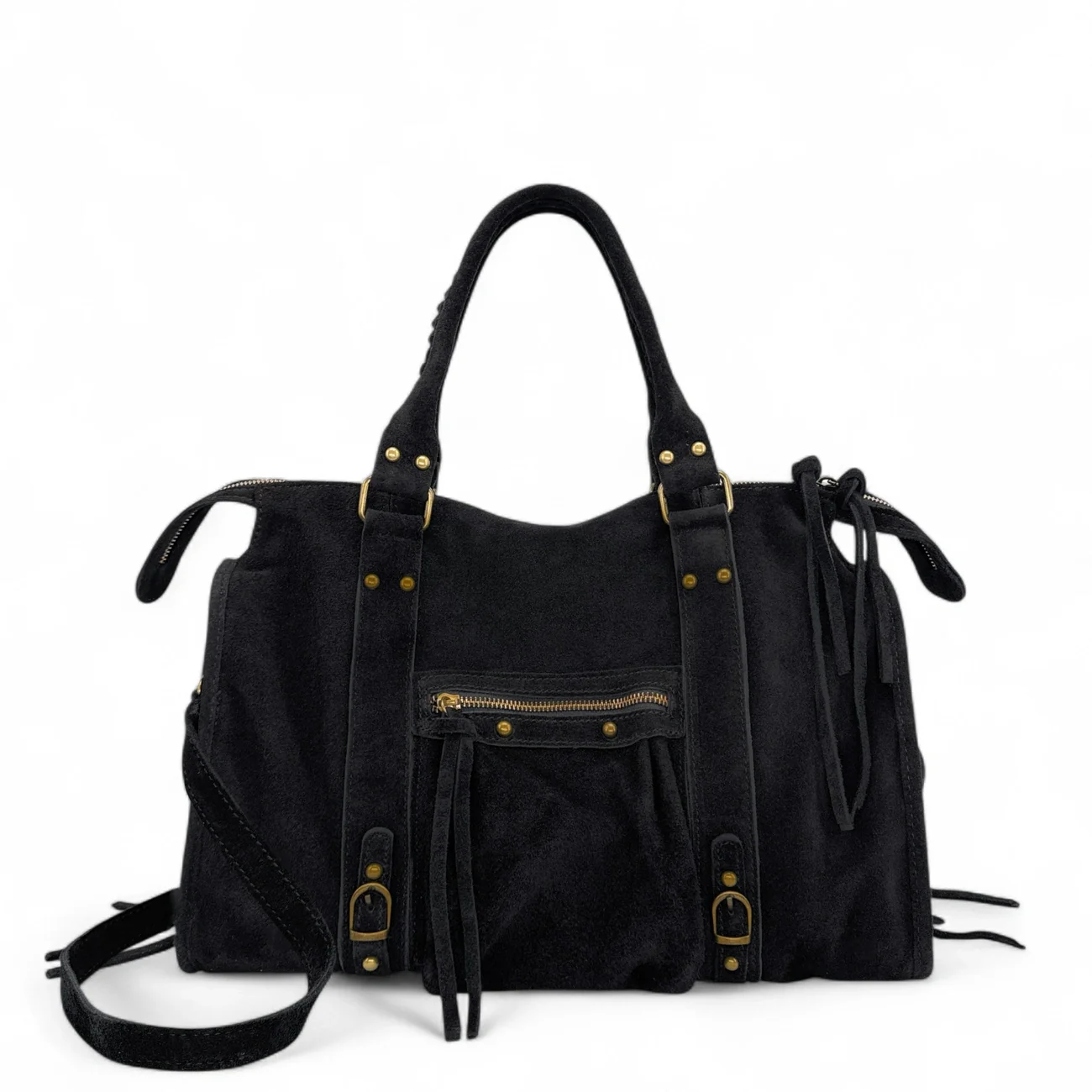 Sac à main en daim STORM SUEDE Noir - Image 4
