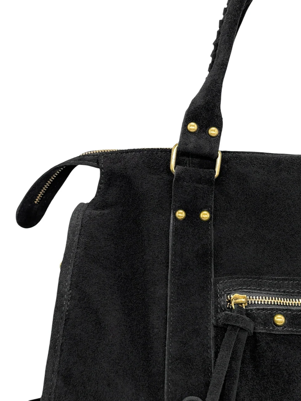 Sac à main en daim STORM SUEDE Noir - Image 5