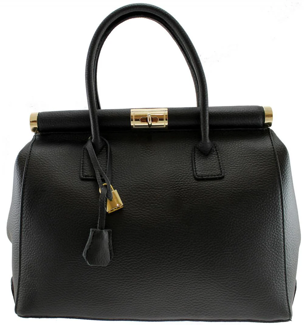 Sac à main en cuir grainé TROCADERO Noir
