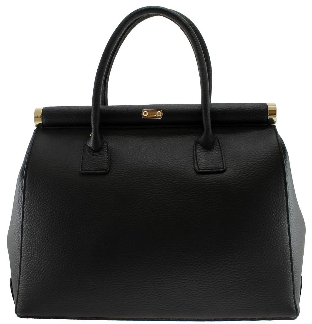 Sac à main en cuir grainé TROCADERO Noir - Image 3