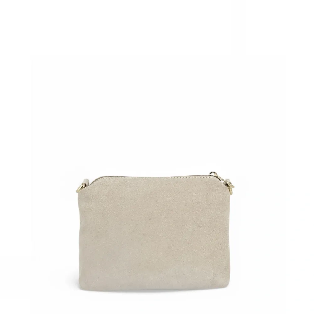 Sac à main en daim CHARLOTTE Beige crème - Image 5