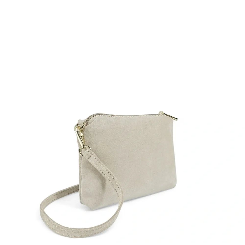 Sac à main en daim CHARLOTTE Beige crème - Image 6