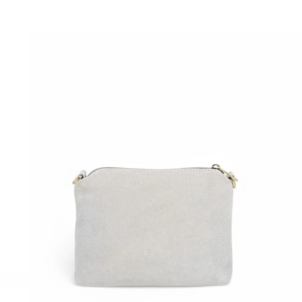 Sac à main en daim CHARLOTTE Off-white - Image 5