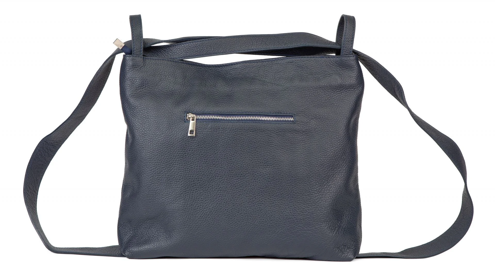 Sac à main sac à dos en cuir grainé SOHO Bleu marine - Image 2