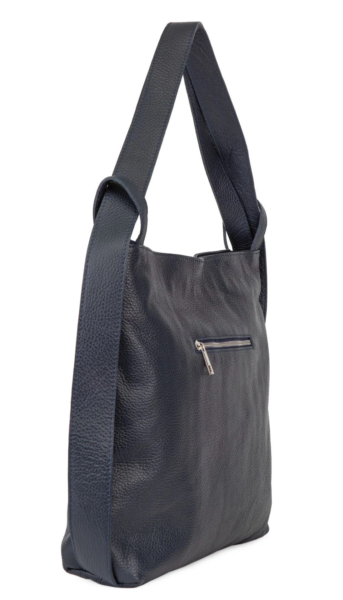 Sac à main sac à dos en cuir grainé SOHO Bleu marine - Image 3