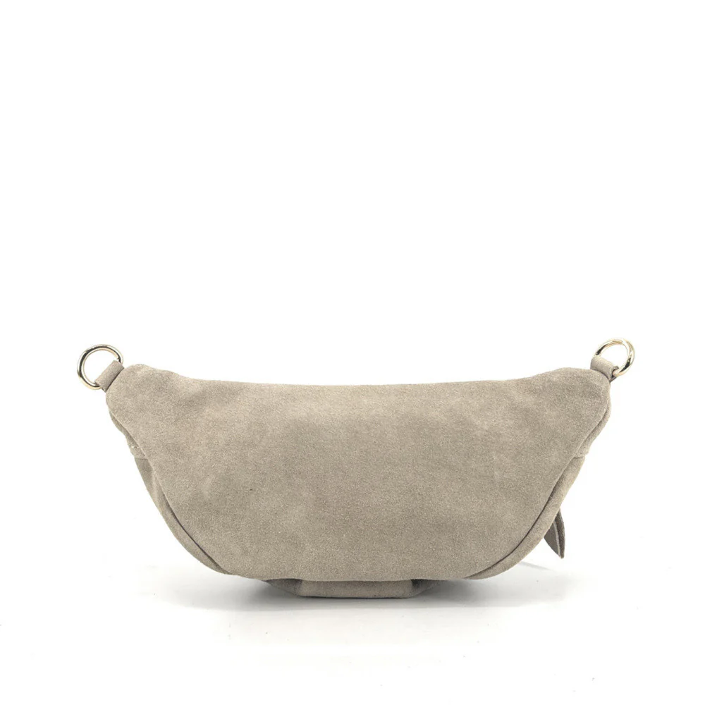 Sac banane en daim LOUKA Taupe clair - Image 5