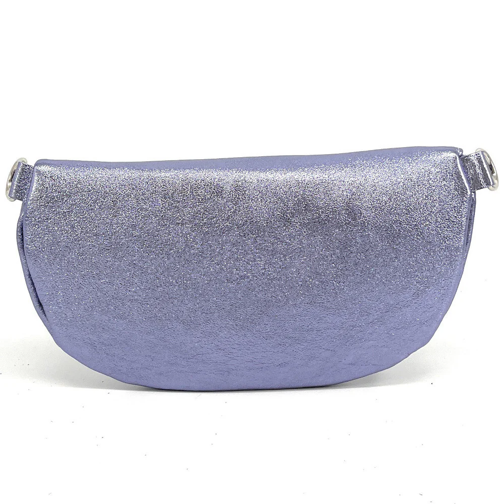 Sac banane en cuir irisé LOU-ANN Lilas irisé - Image 3