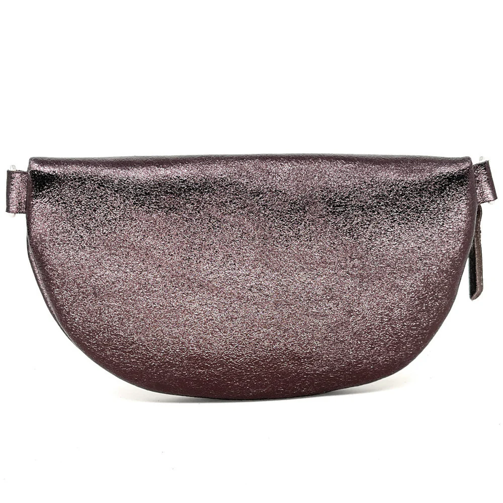 Sac banane en cuir irisé LOU Chocolat irisé - Image 3