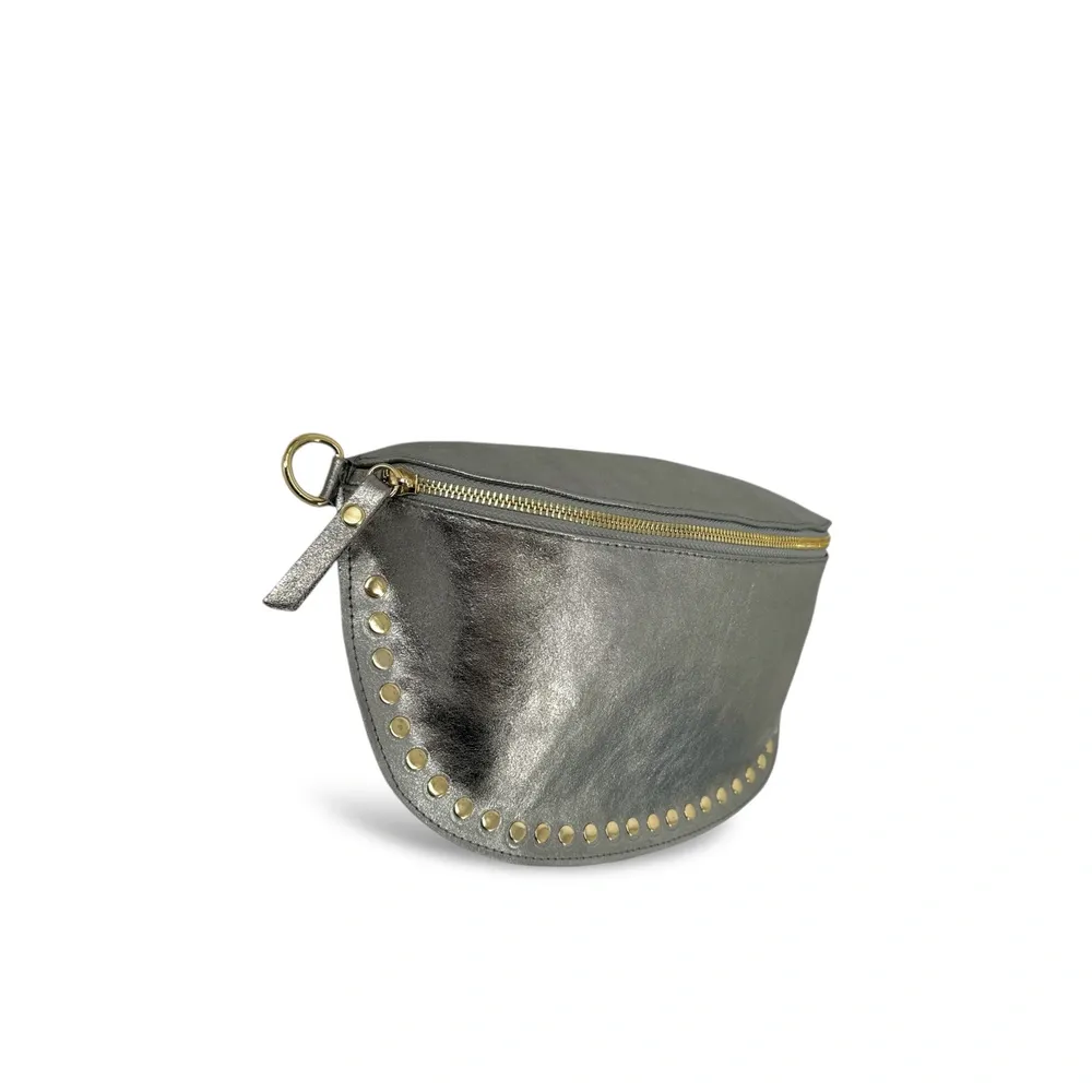 Sac banane en cuir irisé LOU PANADAS Argent moyen - Image 2