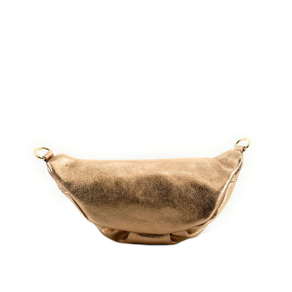 Sac banane en cuir irisé LOUKA GLOW Rose gold - Image 5