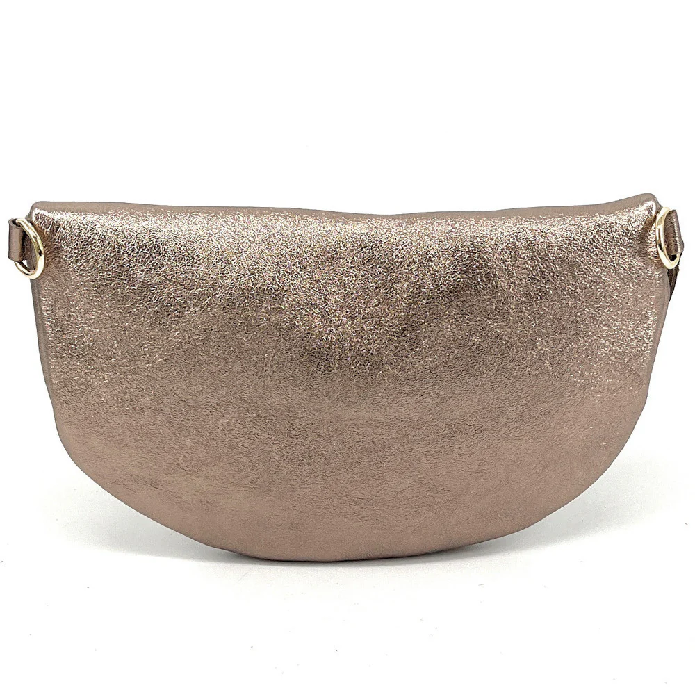 Sac banane en cuir irisé LOUNA Champagne irisé - Image 3
