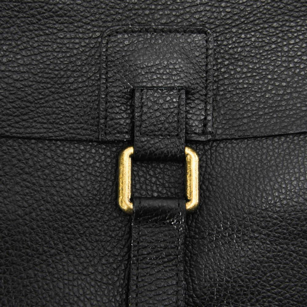 Sac bandoulière en cuir grainé COQUETTE Noir - Image 4