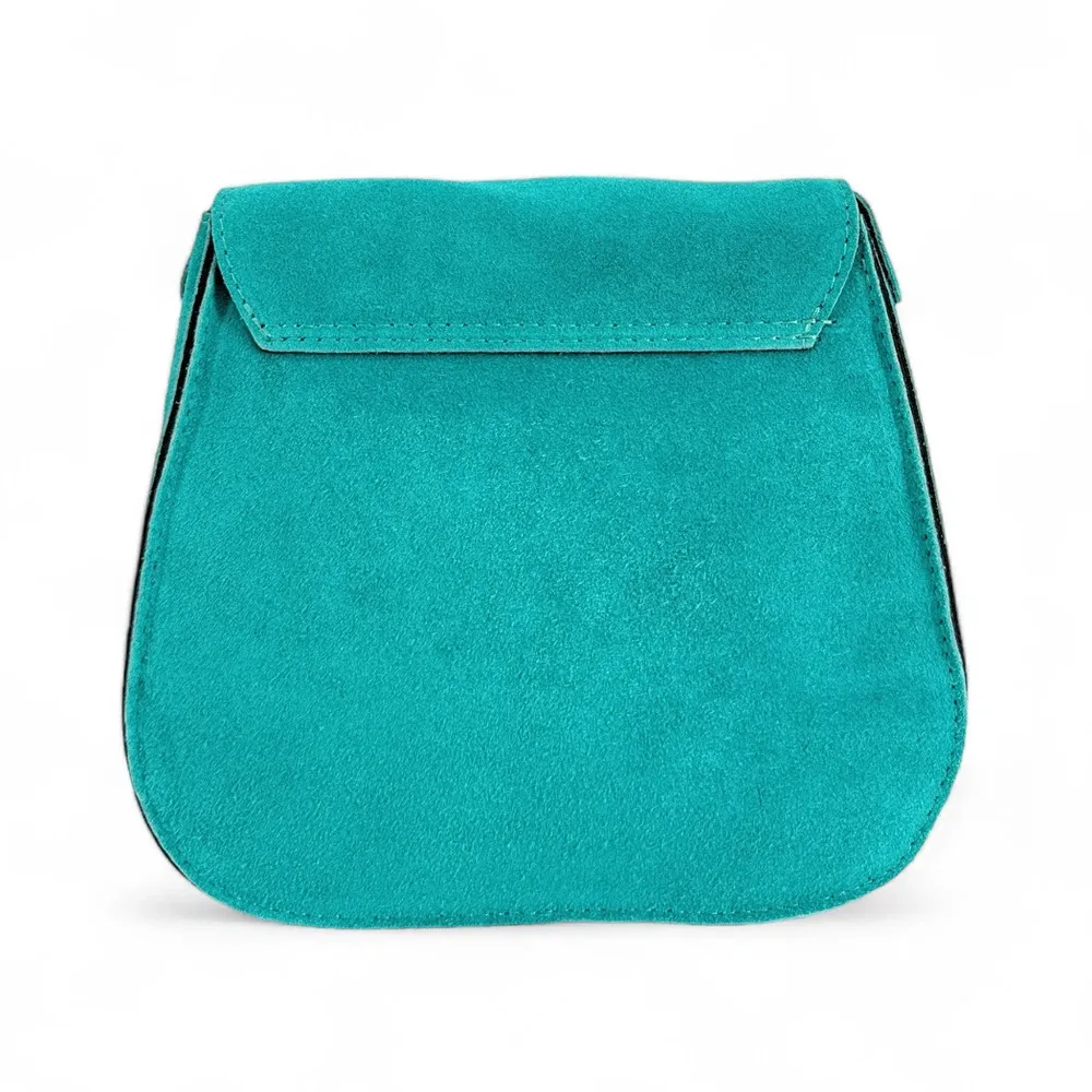 Sac bandoulière en daim PACHUCA Bleu turquoise - Image 3
