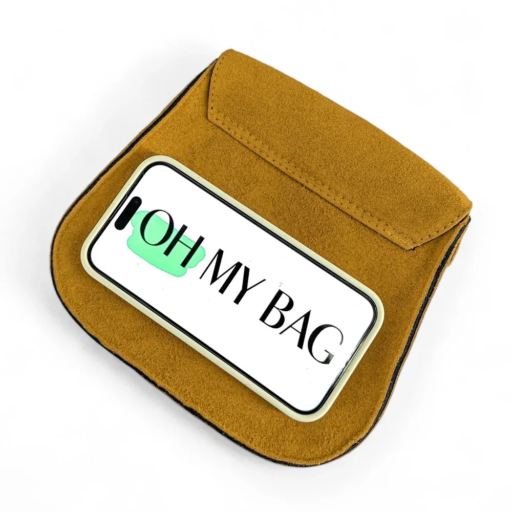 Sac bandoulière en daim PACHUCA Jaune Moutarde - Image 5