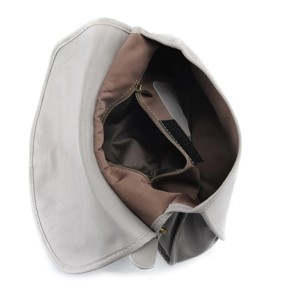 Sac besace cuir lisse CARTOUCHIERE Vert anglais - Image 6