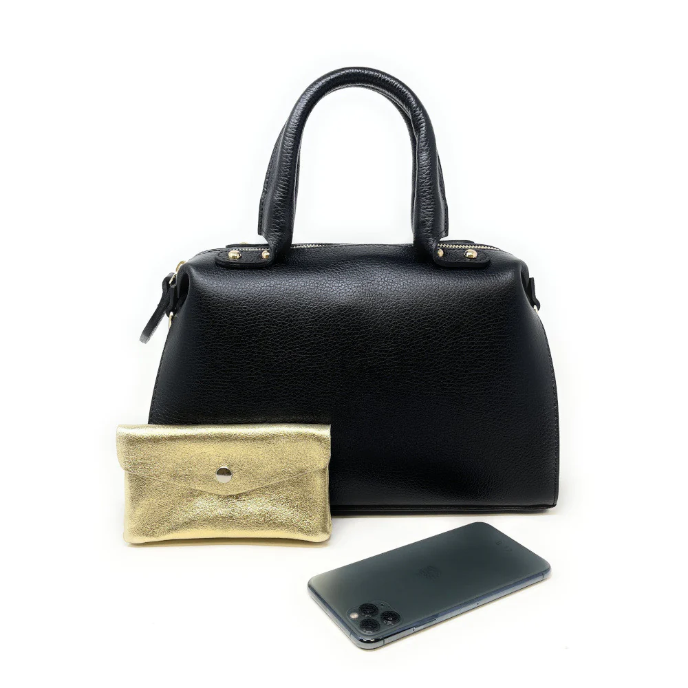 Sac bowling en cuir grainé MAELSTROM Noir - Image 4