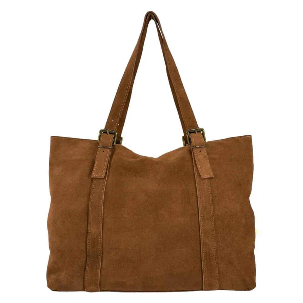 Sac cabas en daim TOKYO Camel - Image 2