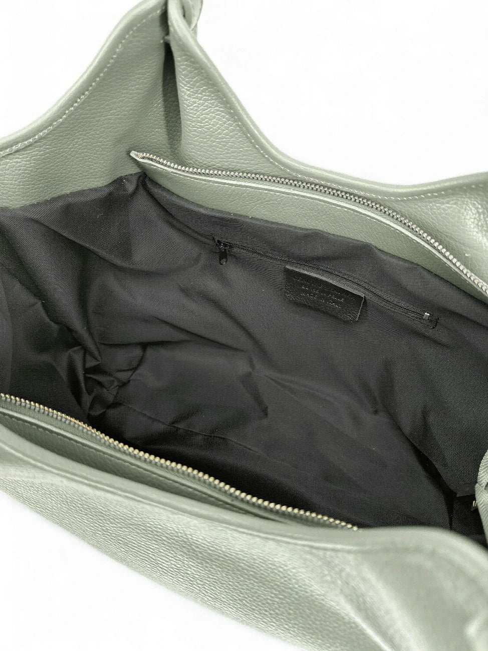 Sac cabas en cuir grainé ALYSSA Vert pastel - Image 5