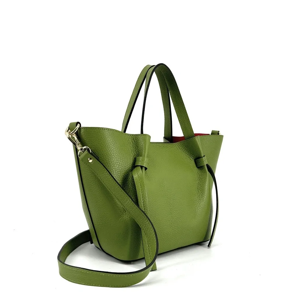 Sac cabas en cuir grainé LITTLE RUBY Avocat - Image 3