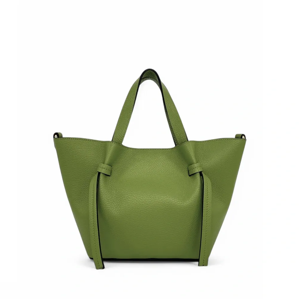 Sac cabas en cuir grainé LITTLE RUBY Avocat - Image 4