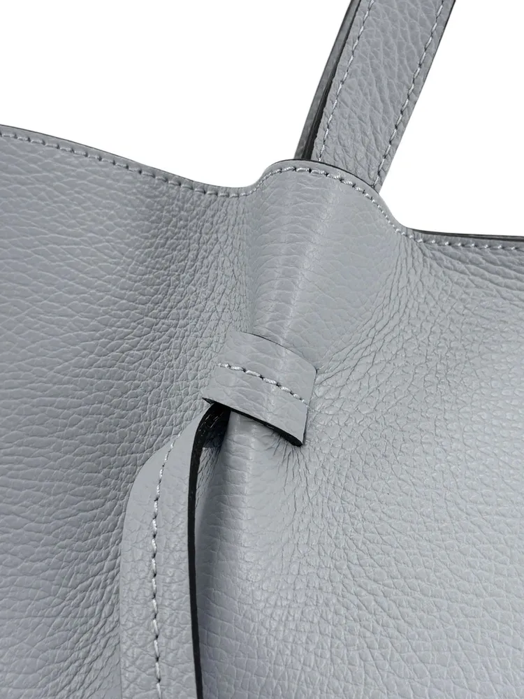 Sac cabas en cuir grainé LITTLE RUBY Bleu pastel - Image 4