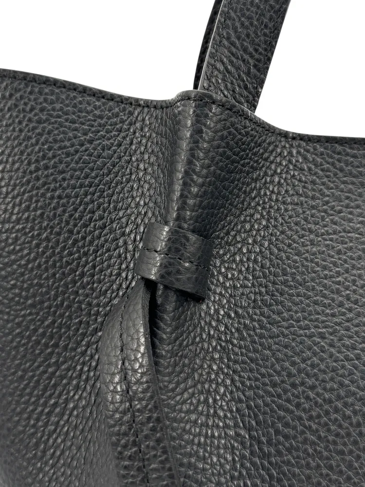 Sac cabas en cuir grainé LITTLE RUBY Noir - Image 4