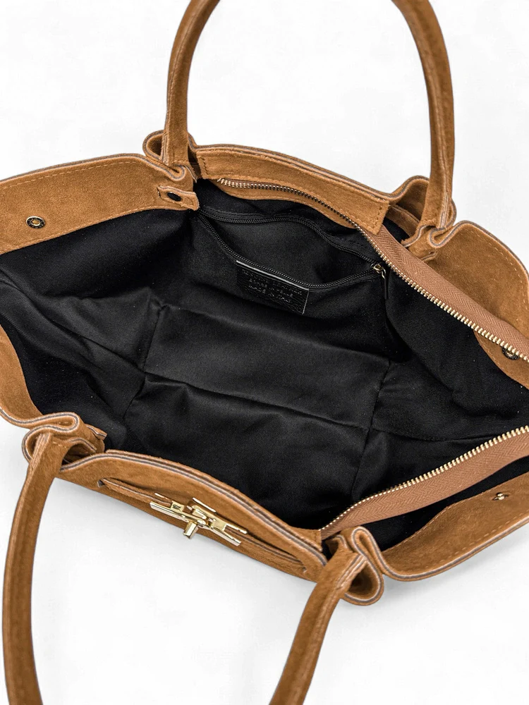 Sac cabas en daim CAPRI SUEDE Camel - Image 7